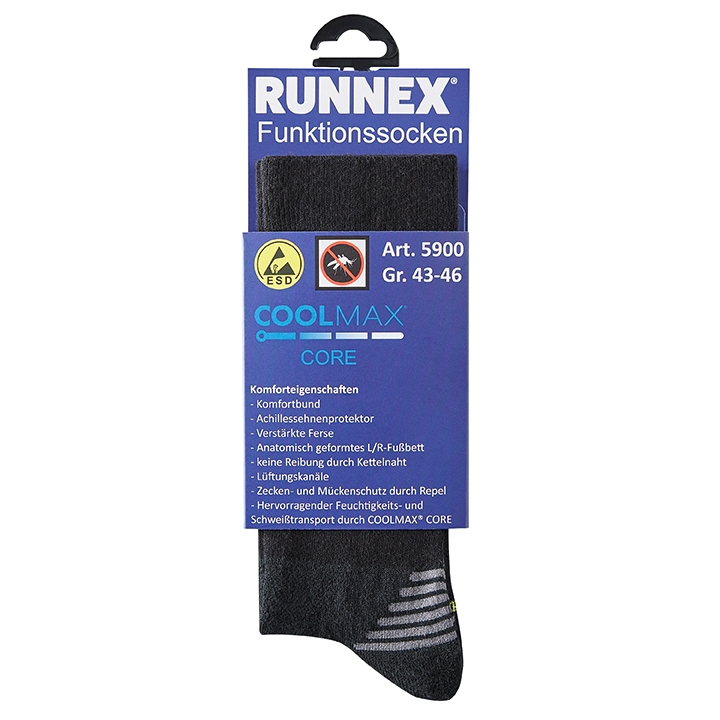 RUNNEX ESD-Funktions-Socke mit Zeckenschutz